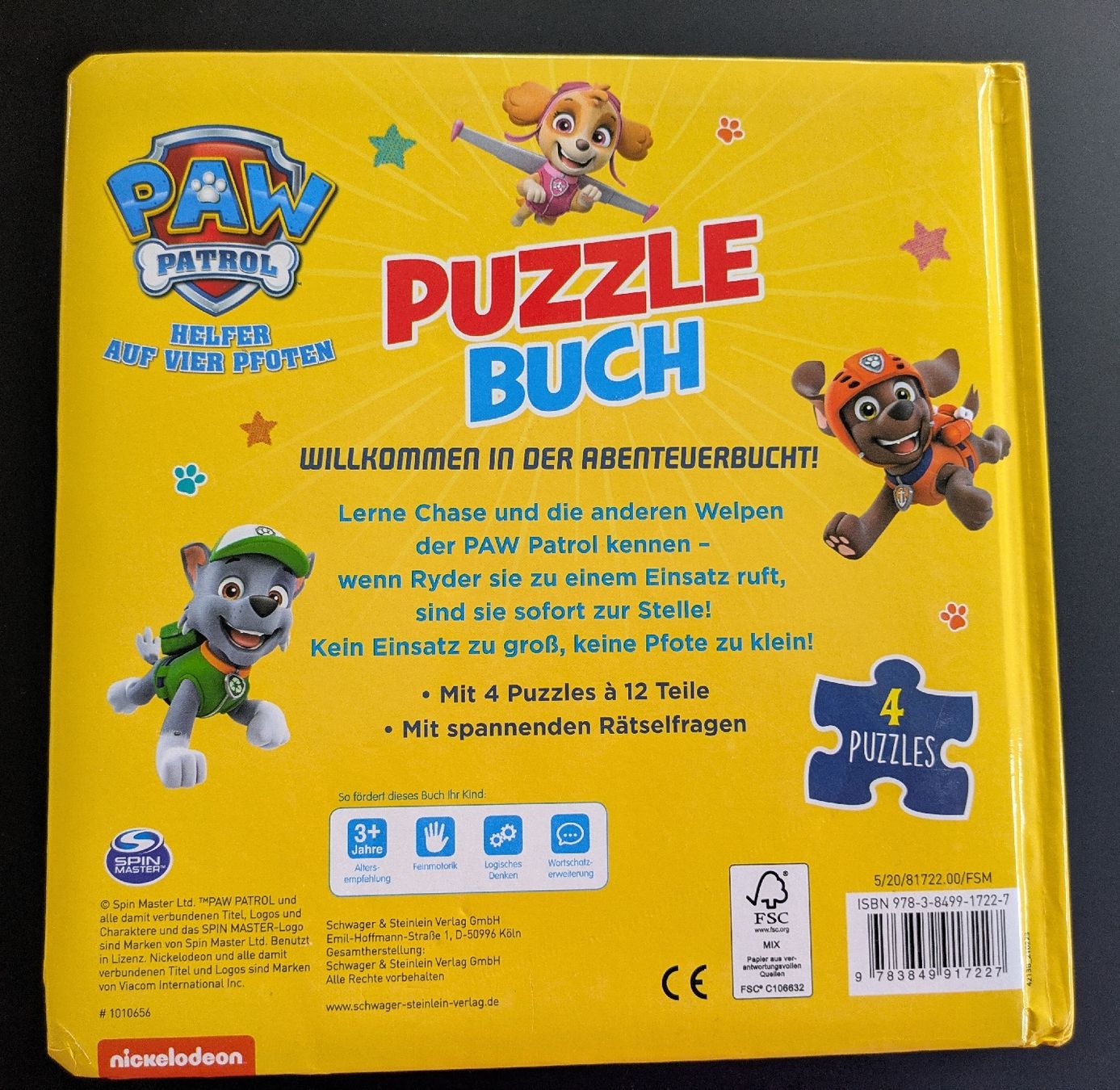 Puzzle: Puzzle Buch Paw Patrol, 4 Puzzles, 3+ – Usato da Kölliken venduto da mic_9n9d 6