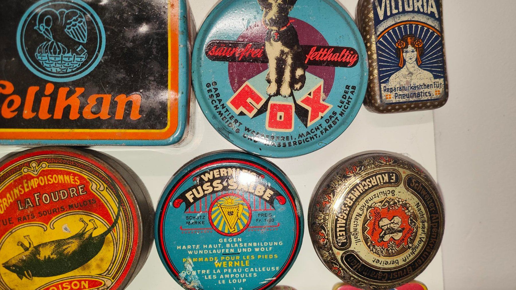 Barattoli: Antike Blechdosen Sammlung 1880-1930 – Usato da Auw venduto da Kleenmex 2
