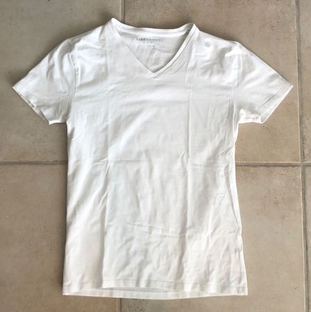 T-Shirt uni Herren Grösse M weiss
