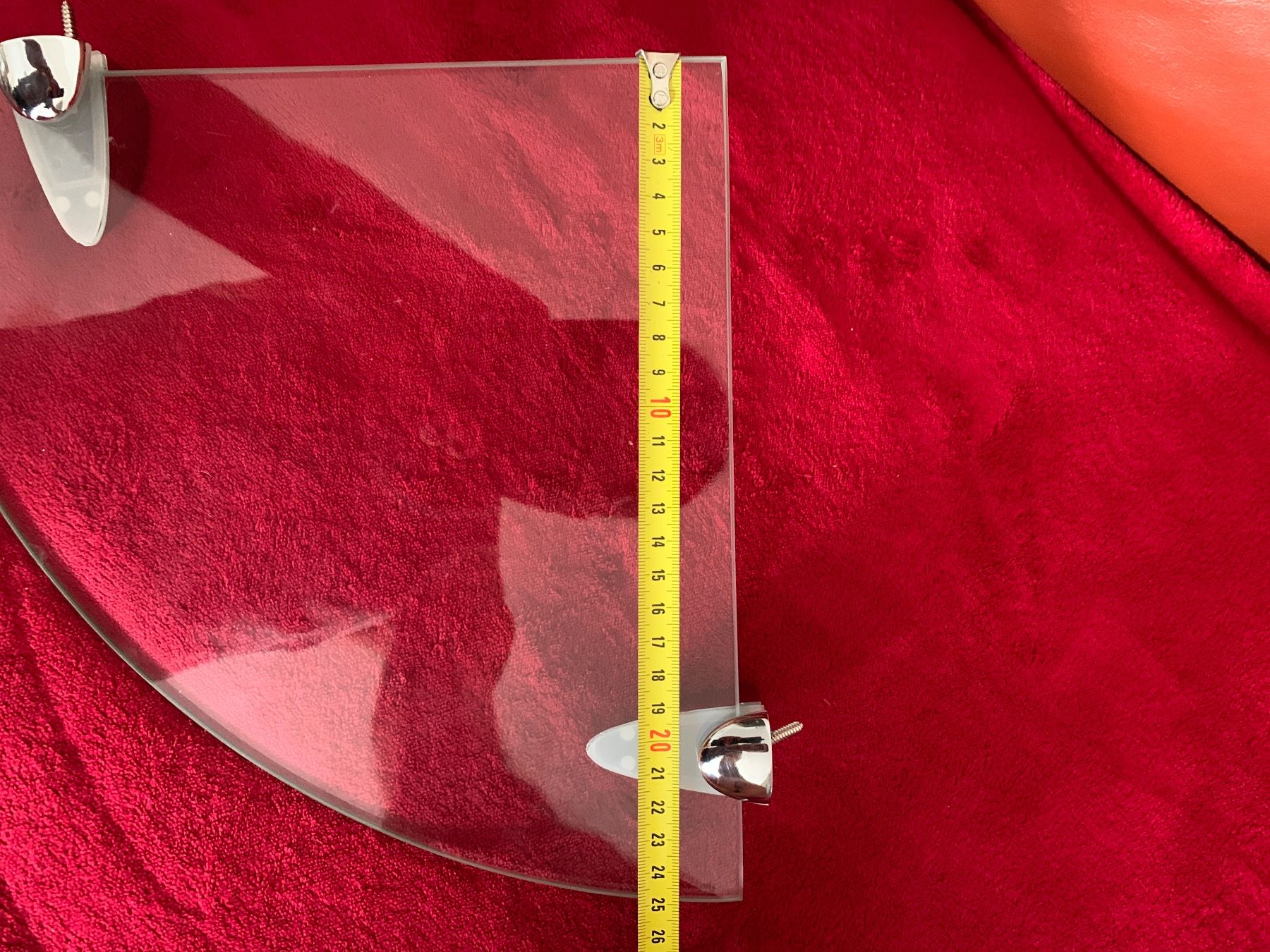 Étagères: 5 Glas Regal mit  Chrom Glashalterung – D'occasion à Zürich par Olimpied 4