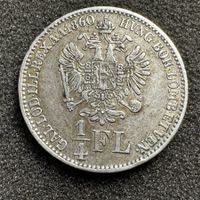 1/4 Florin Silber Österreich 1860 B
