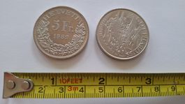 Schweizer Gedenkmünze 5 Fr. 1982, 100 Jahre Gotthardbahn