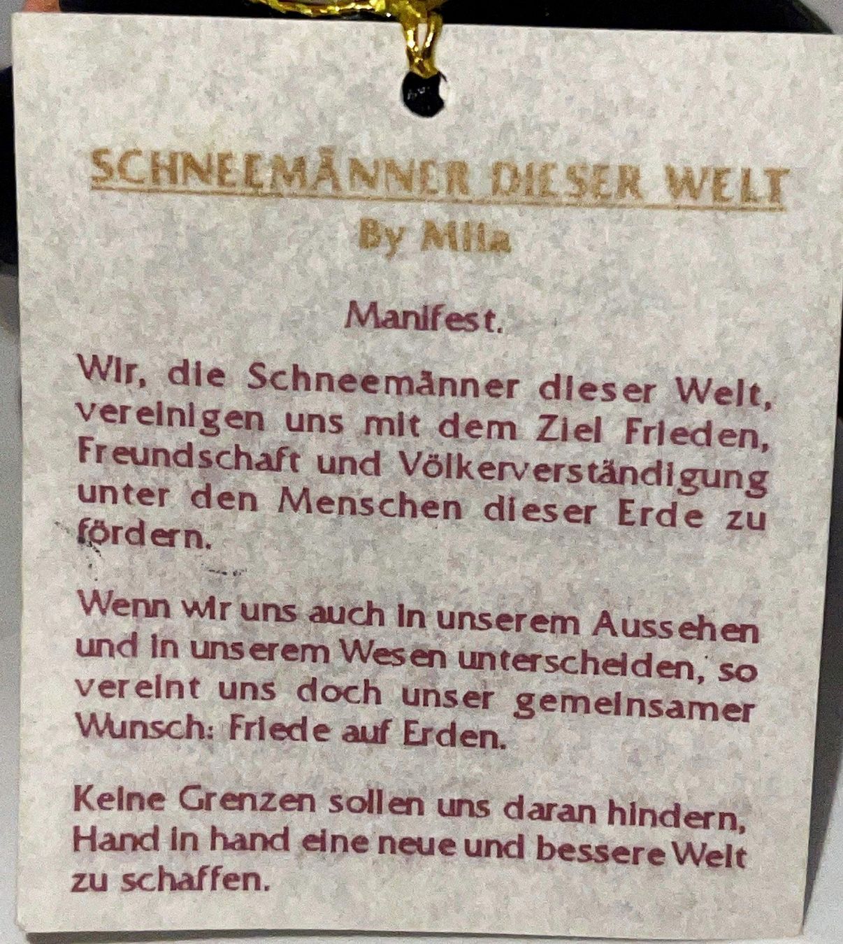 Statuette: Schneemann (Mila) – Nuovo (secondo la descrizione) da Lutzenberg venduto da Pinschi01 3