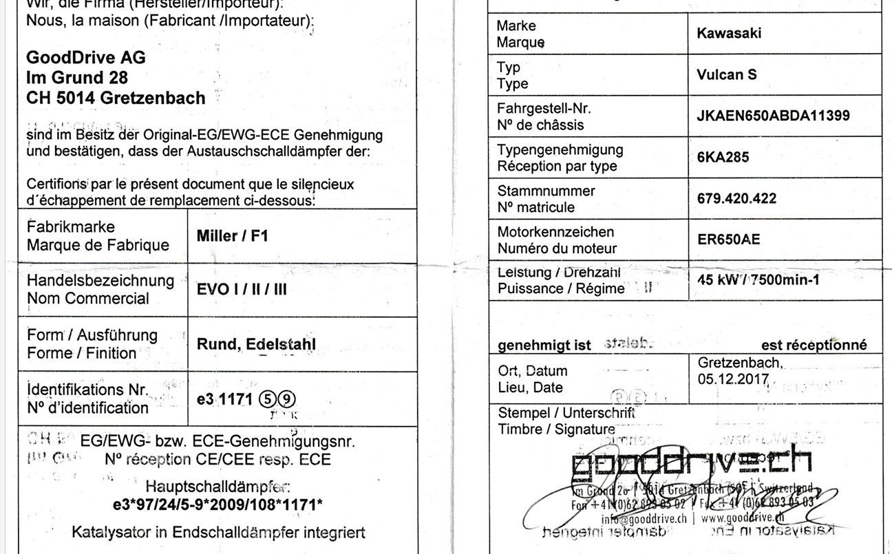 Kawasaki Chopper: Kawwasaki Vulcan S 650 – Usato da dübendorf venduto da sajo3012 5