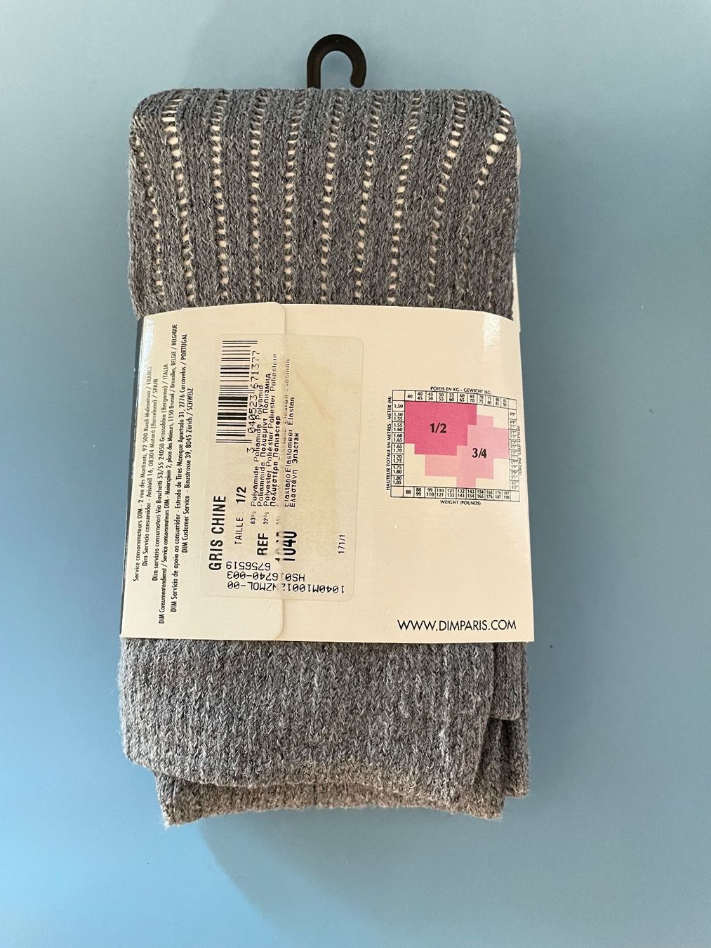 Calze & Collant: Strumpfhose DIM Collant Taille Size 1/2 hellgrau – Usato da Gossau SG venduto da entwederoder 1