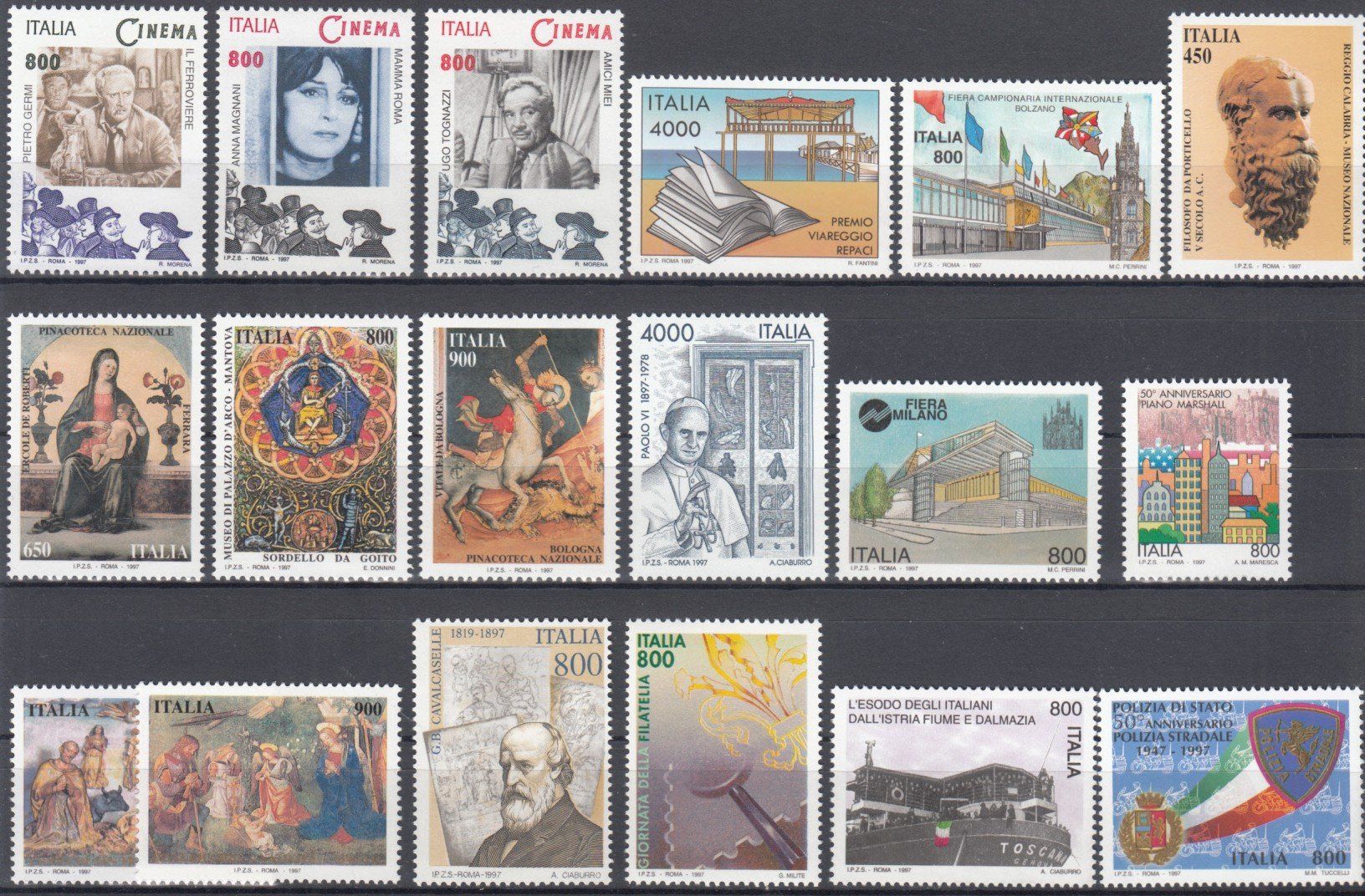 Tutti i francobolli: Italien 1997 postfrisch – Usato da Bürglen TG venduto da StampGraf 4