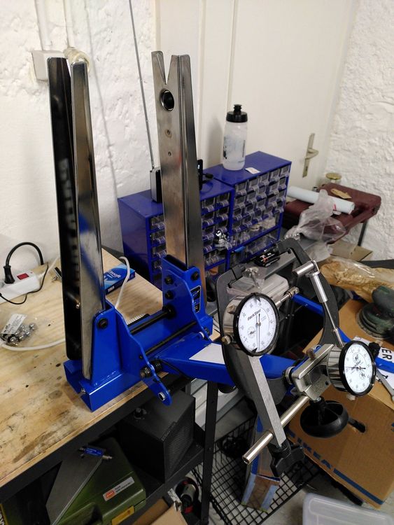 Fahrrad Rad Zentrierständer Mit Messuhr - Profi Werkzeug Für 10-29 Zoll Laufräder