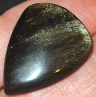 Cabochon L-7823 – Goldener Obsidian 26x20mm