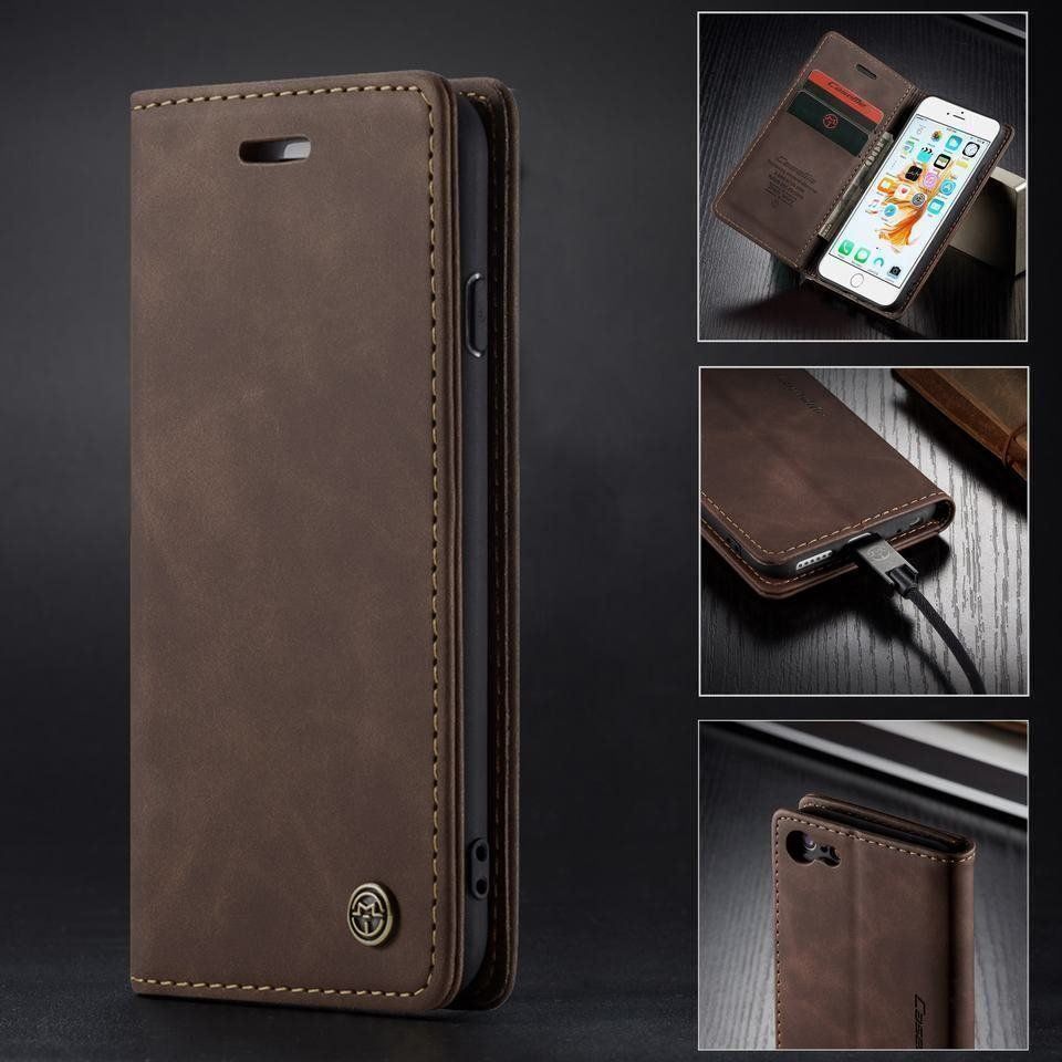 Apple Cover & Protezioni schermo: Luxus Caseme iPhone 6Plus/7Plus/8Plus Magnet Hülle Coffee ! – Nuovo e nell'imballaggio originale da Einsiedeln venduto da Acodi3004 2