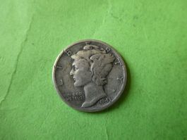 USA 1943, Dime (10 Cents), Silber .900