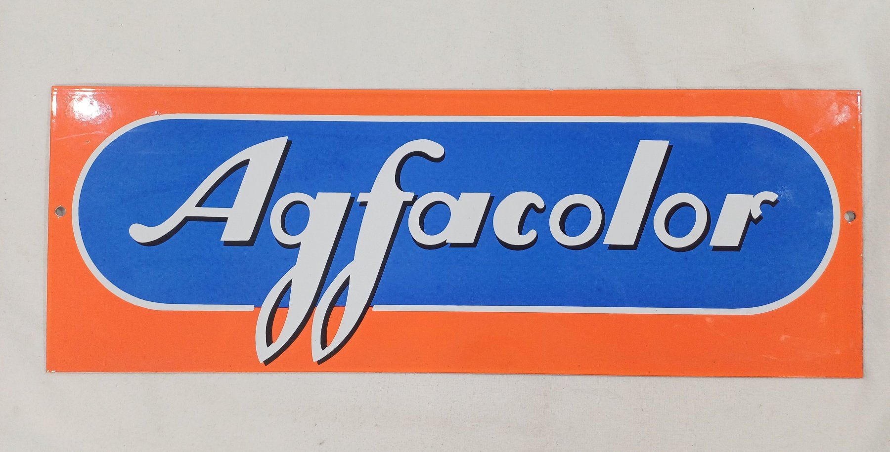 Ecriteaux: Original Agfacolor Emailschild – D'occasion à Luzern par IG_Arbeit