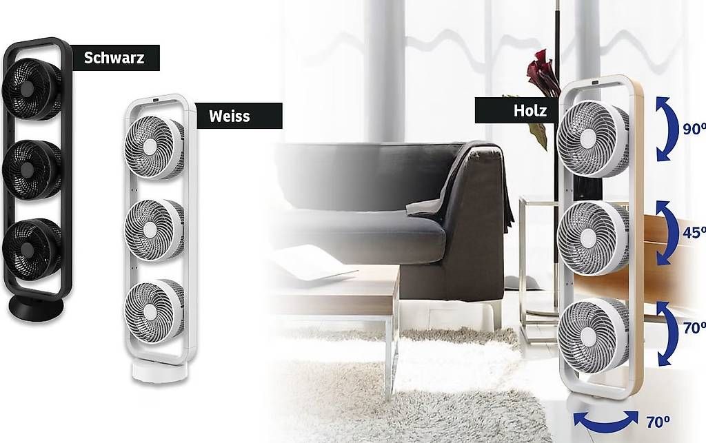 Ventilatori: Ventilateur design avec 3 ventilateurs  – Usato da Morges venduto da con_jw6n 4