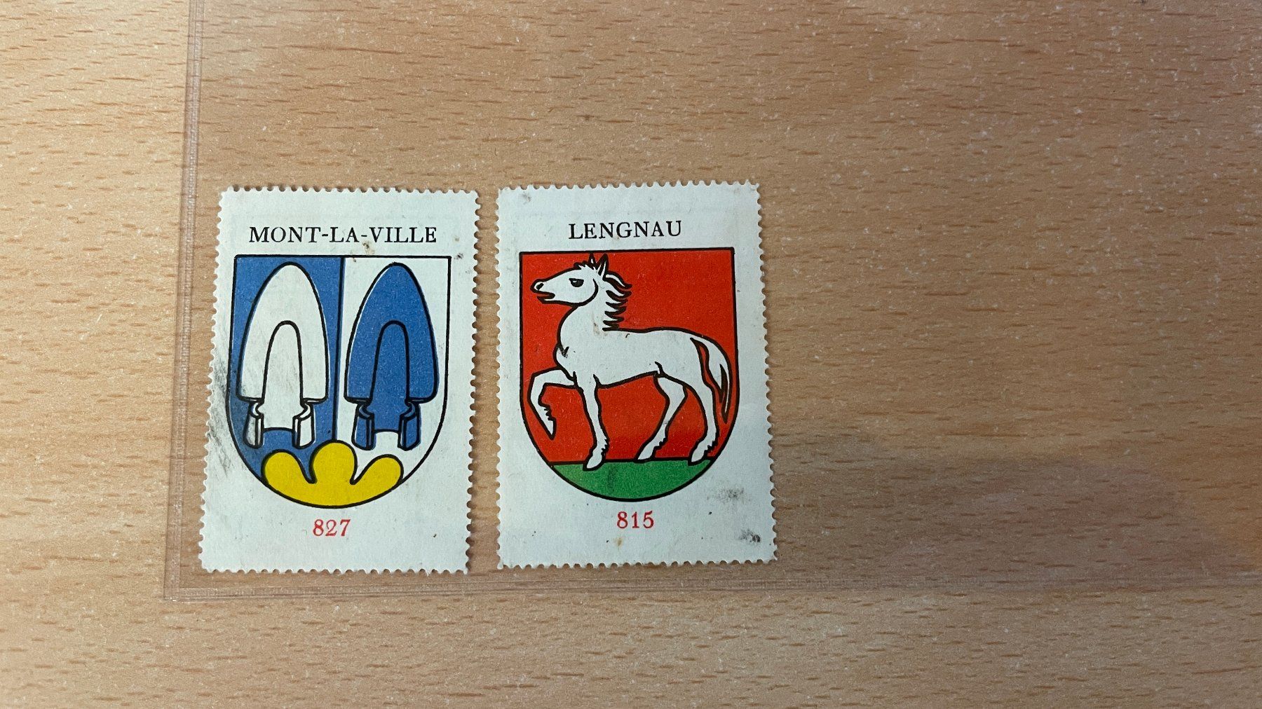 Aufkleber: Die Wappen der Schweiz - Klebebilder 815 & 827 – Gebraucht aus Glattfelden von cybermaxx
