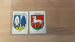 Die Wappen der Schweiz - Klebebilder 815 & 827