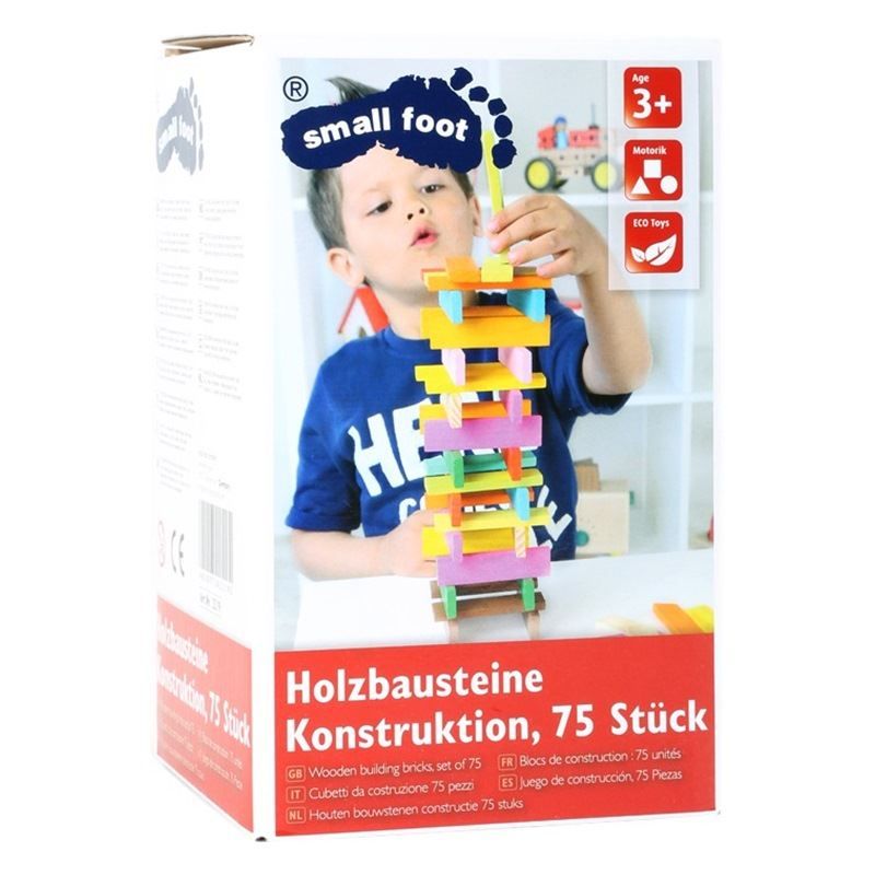 Kit di costruzioni: Holzbausteine Konstruktion, Bunt, 75 Stk – Nuovo e nell'imballaggio originale da Wettingen venduto da Swala 1