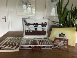 SBS 25-Piece Knife Set in Diplomat Case - Excellent Gift!