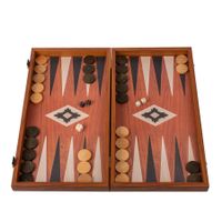 Backgammon en acajou / Grand (48 cm x 26 cm) / NEUF