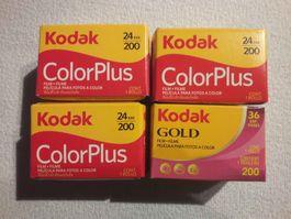 Kodak Filme 4 Stk. neu (abgelaufen)