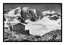DIAVOLEZZAHÜTTE - 1940 "mit Piz Palü u. Bellavista" Cachet