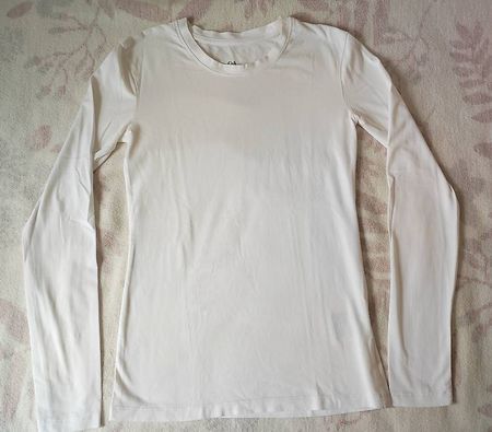 C&A Langarmshirt Weiss Grösse XS