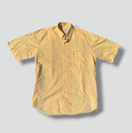 Burberry's of London yellow vintage shirt retro