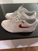 Nike Air Max 1 Grösse 44 Weiss Rot