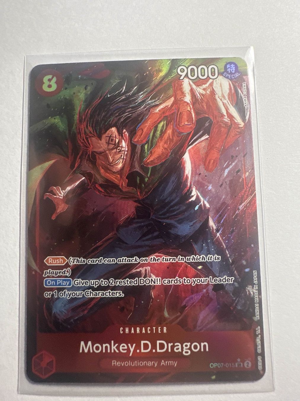 Bandai Carte collezionabili: One Piece Monkey.D.Dragon (OP07-015) – Usato da Aesch BL venduto da LeekTCG