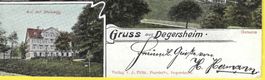 120jährig 2-BildLitho Gruss aus Degersheim/Bild vo Scheidegg