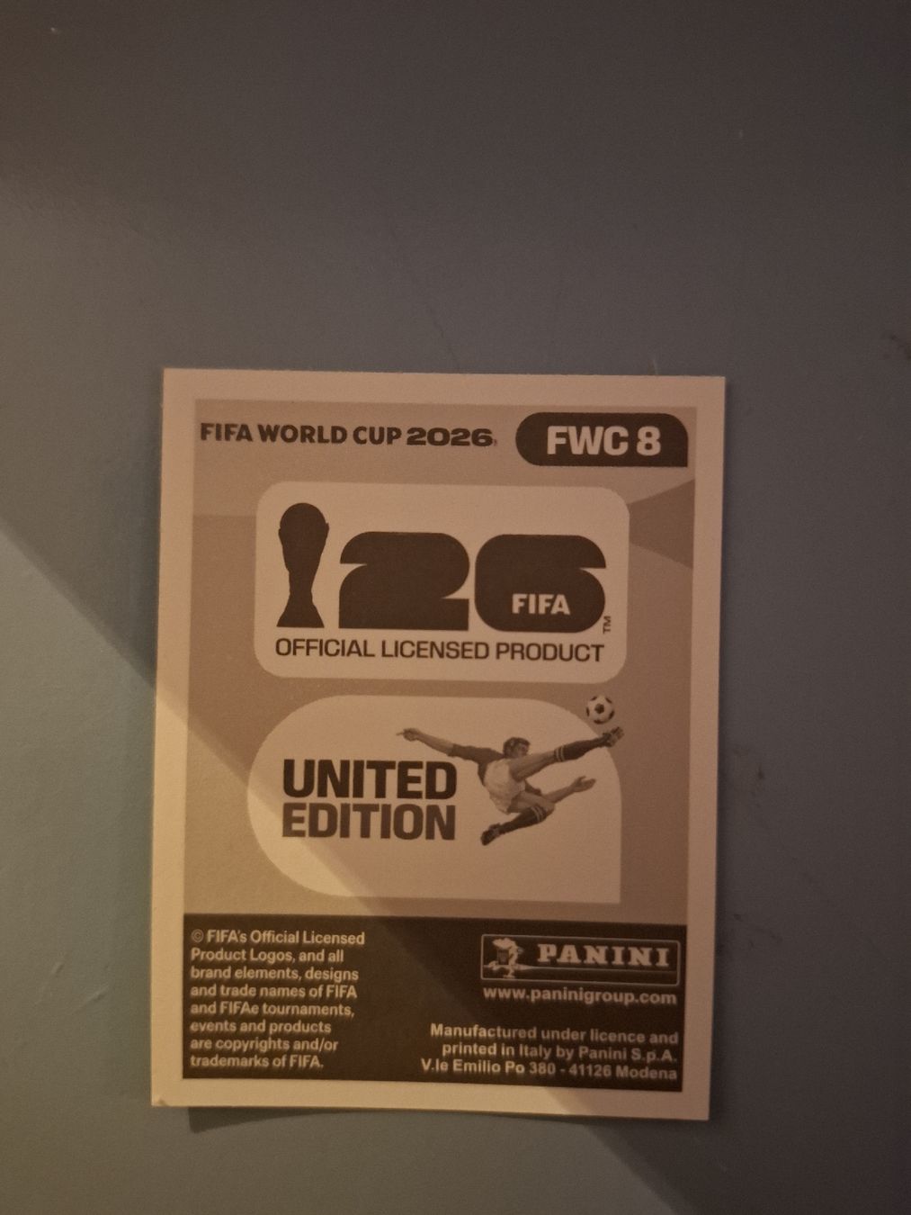 Panini Cartes à collectionner: Paninibild FWC 8 – Neuf (Voir description) à Auw par jea.12 1