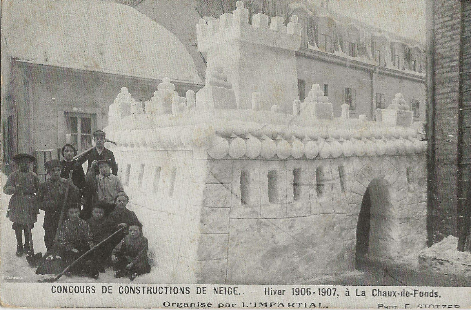 Cartoline postali: La Chaux-de-Fonds,Constructions Neige – Usato da Frauenfeld venduto da Merk52