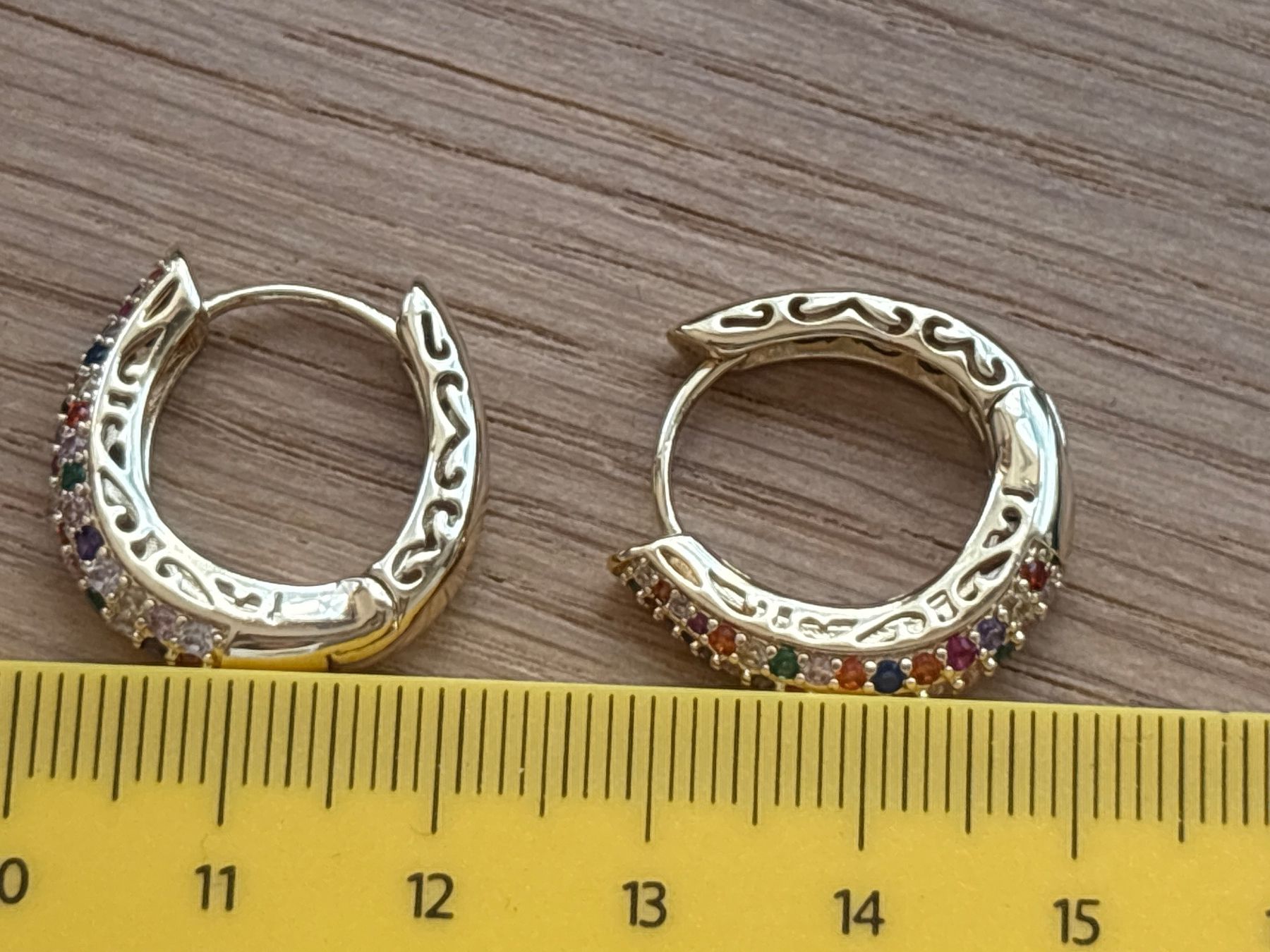 Orecchini pendenti & Orecchini a lobo: Luxus Elegante Ohrschmuck Ohrstecker/Multicolore Farbe:Gold – Nuovo (secondo la descrizione) da Biel-Bienne venduto da Roserosse13 7