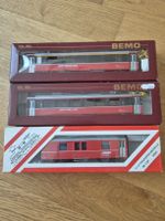 Bemo H0m RhB 2x Personenwagen 1x Gepäckwagen
