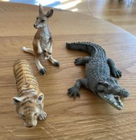 Schleich Wildtiere-Set: Känguru, Krokodil und Tiger!