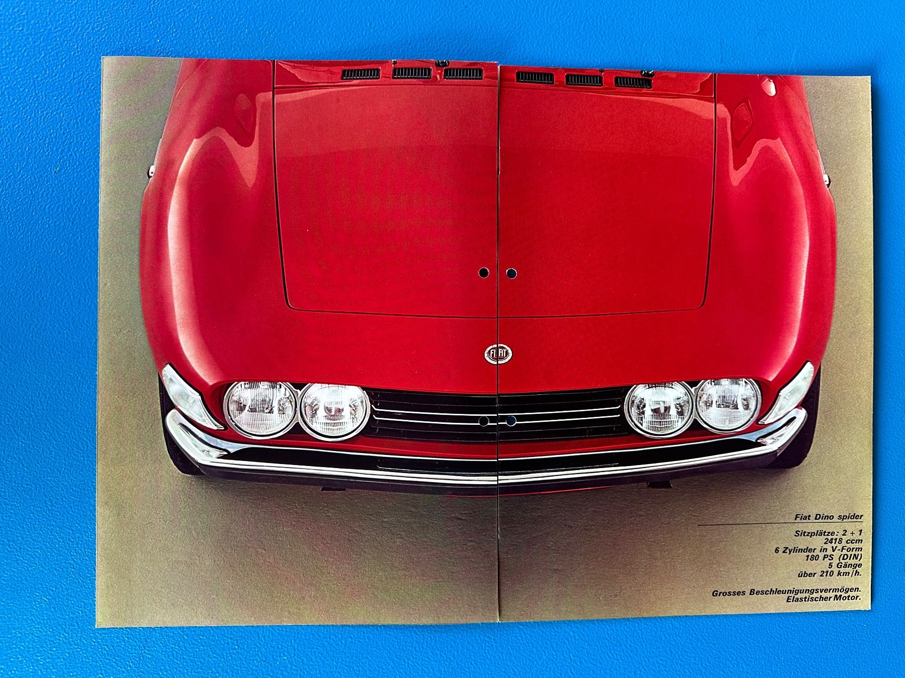 Fiat Dokumente: Prospekt , Fiat  Dino  Spider – Gebraucht aus Boswil von pavo1 1