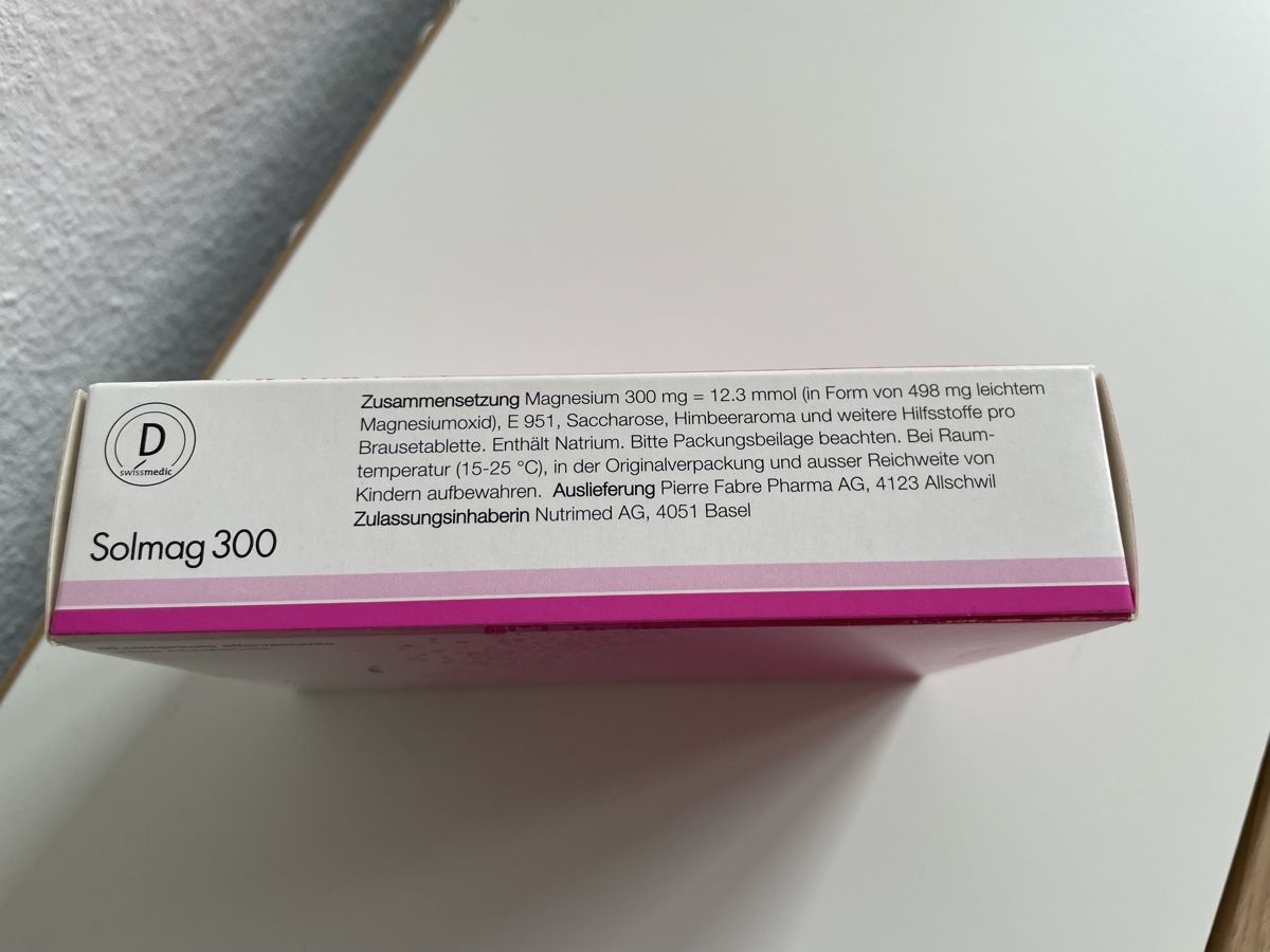 Lebensmittel & Spezialitäten: Solmag Magnesium Brausetabletten Himbeeraroma – Neu (gemäss Beschreibung) aus Basel von Robyn20 4