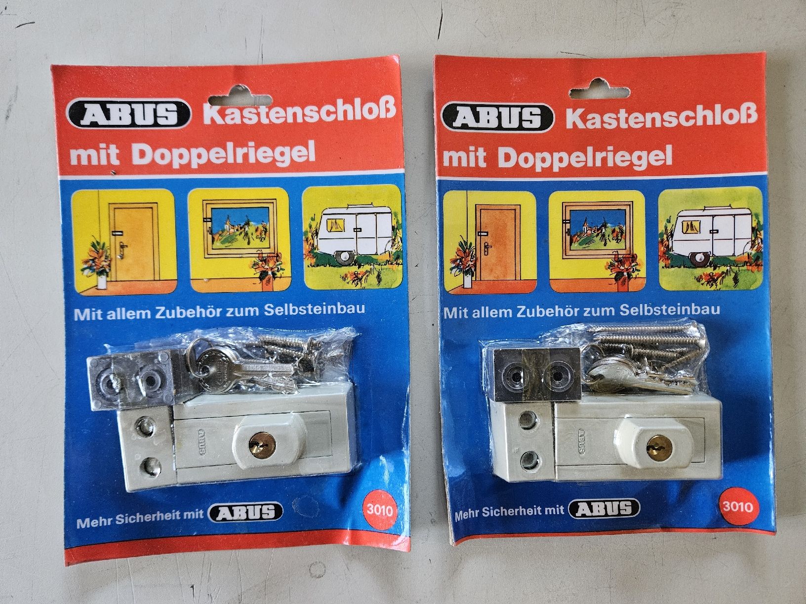 Ferramenta: ABUS Kastenschloss mit Doppelriegel, Neu, 2 Stück – Nuovo (secondo la descrizione) da Oberburg venduto da znas