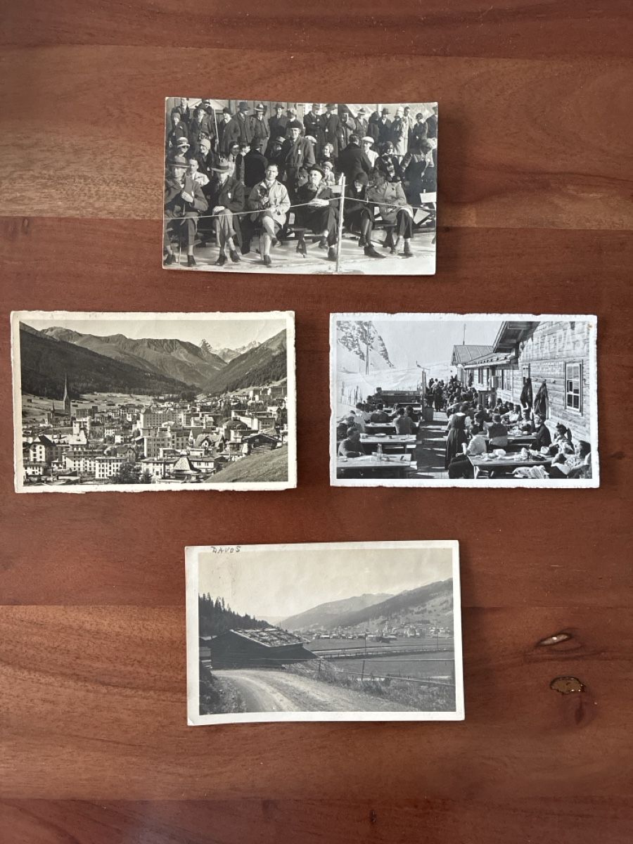 Cartoline postali: 8 Ansichtskarten Schweiz von Davos GR – Usato da Oftringen venduto da Cla.vD.74 2
