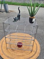 Etagere en metal chromé années 1970