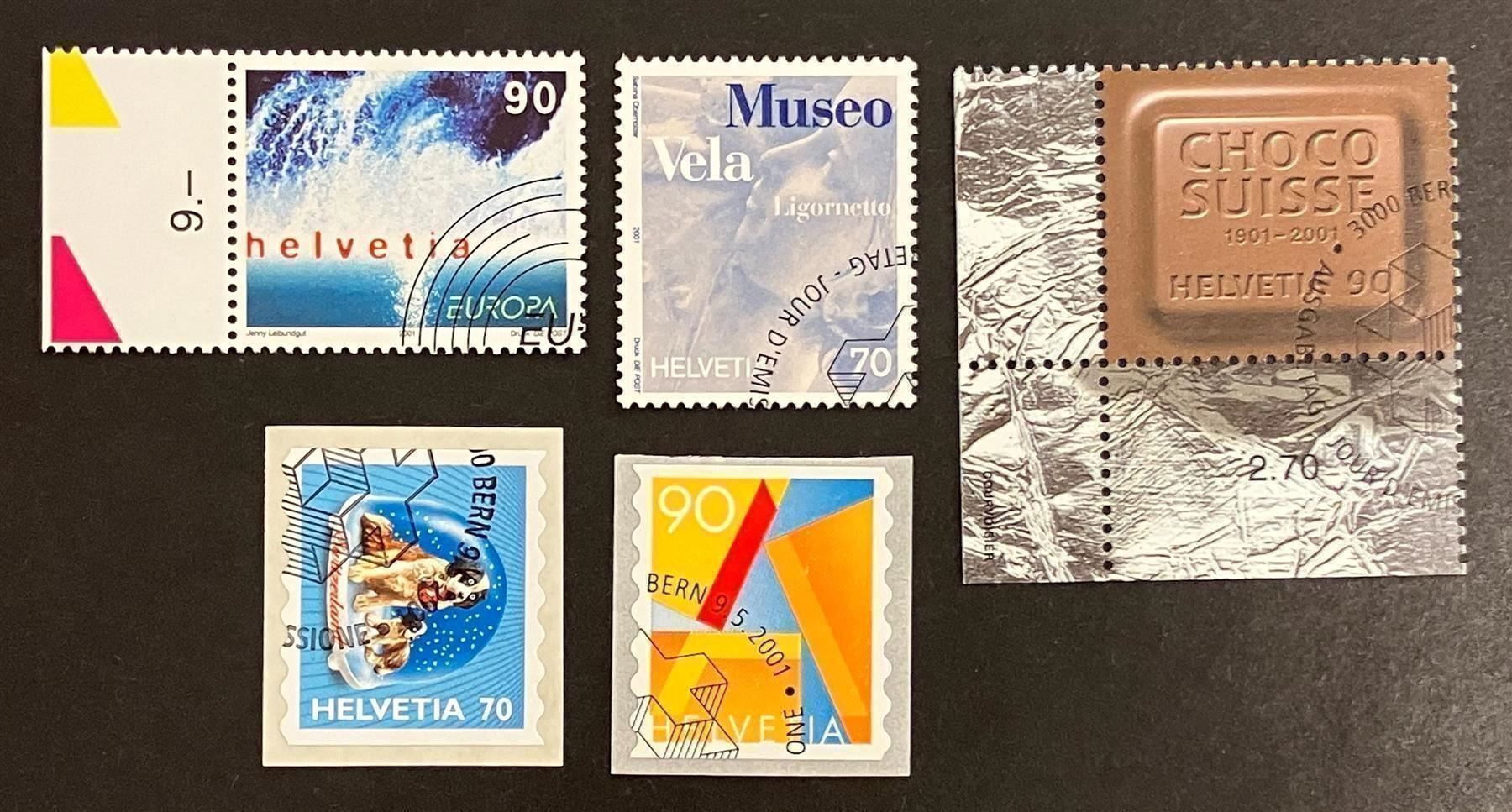 Tutti i francobolli: EINZELWERTE AUSGABE 2001 ET ⦿ – Nuovo (secondo la descrizione) da Oberwil BL venduto da SALOB