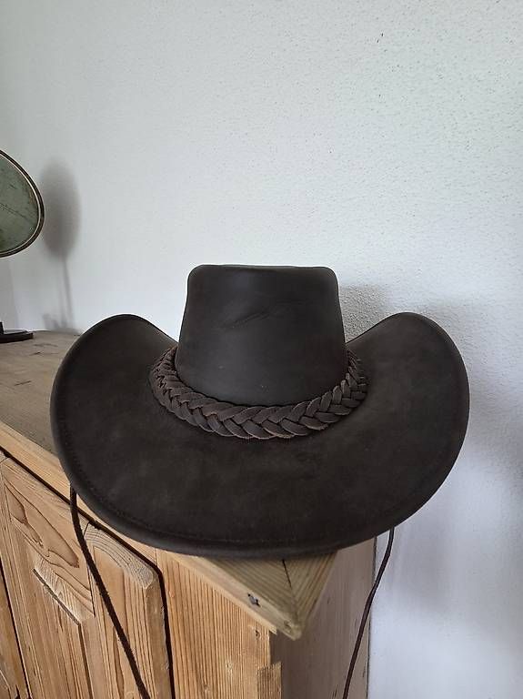 Copricapi, berretti & cappellini: Cowboy-Hut (Leder, Grösse S) – Usato da Herisau venduto da lia17 3