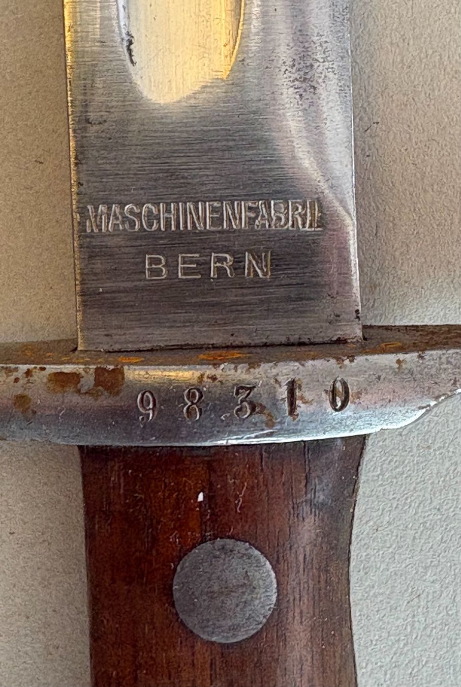 Schweizer Armee Armi bianche: VINTAGE BAJONETT SCHWEIZER ARMEE – Usato da Ostermundigen venduto da wini63 5