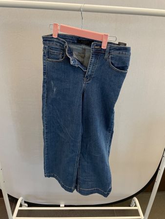 Risen Damenjeans, Gr. 26/3, Bootcut, Destroyed Look