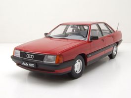 Audi 100 C3 Phase II 1988-1991 Tornado rot / schwarz    1:18