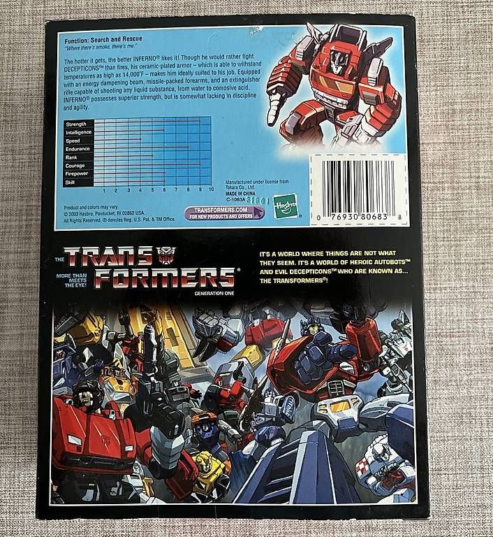 Spielzeuge: Transformers Inferno G1 Commemorative Series V transformer – Gebraucht aus Neuchatel von Pancrazi 1
