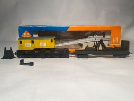 ROCO Kranwagen gelb DB mit LIMA Beiwagen, DC Achsen