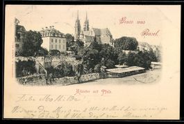 AK Basel, Münster mit Pfalz
