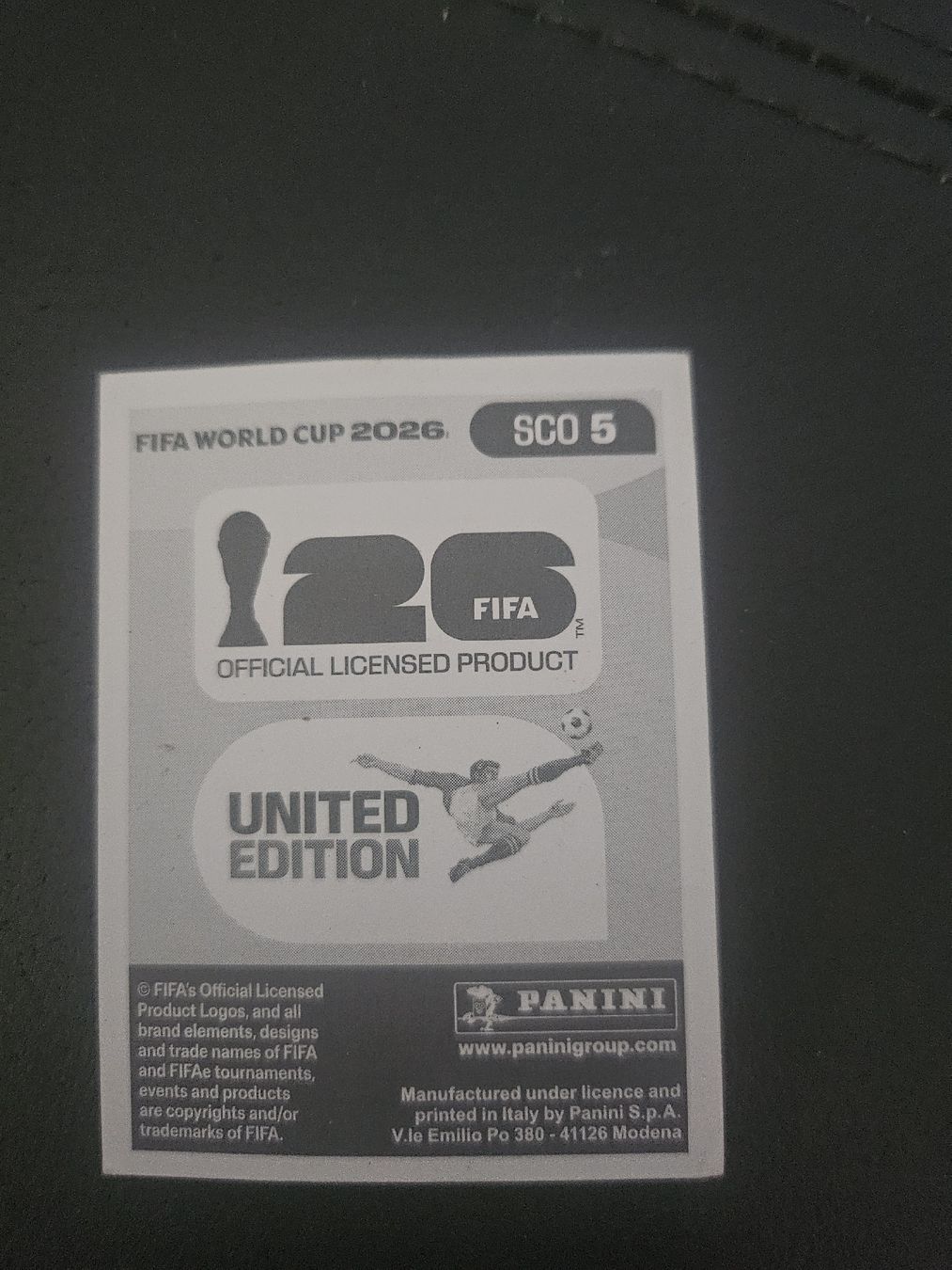 Panini Carte collezionabili: panini SCO 5 – Nuovo (secondo la descrizione) da Croy venduto da sylvie1350 1