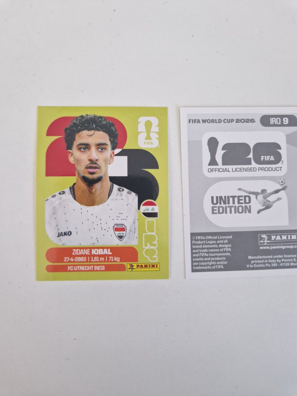 Panini Cartes à collectionner: Panini Sticker IRQ9 – Neuf (Voir description) à Stüsslingen par white_angel86