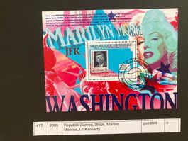 Republik Guinea, Block, Marilyn Monroe, J.F. Kennedy