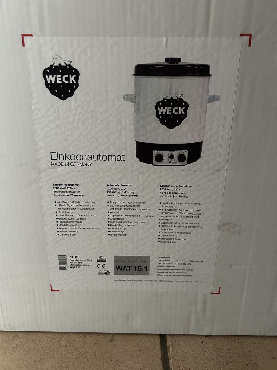 Appareils de cuisine: Weck Einkochtopf mit Timer – D'occasion à Bözberg par Daflusa 1